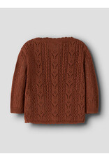 Lil' Atelier Kajsa Kas Knit Cardigan Maple Syrup