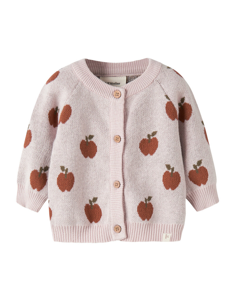 Lil' Atelier Lulio Knit Cardigan Hushed Violet