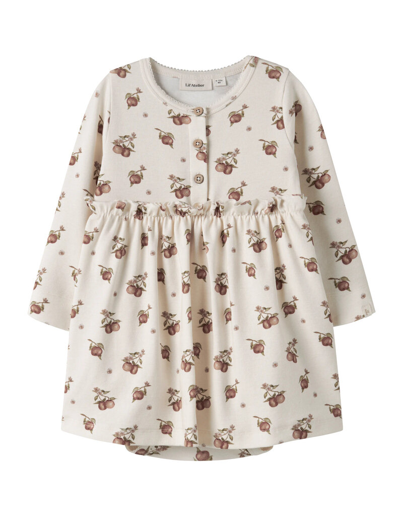 Lil' Atelier Gayo Kin Body Dress Turtledove Apple