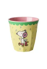 Rice Melamine Cup with Yellow Snoopy Print