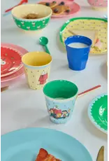 Rice Melamine Cup with Cream Snoopy Print