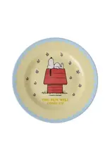 Rice Melamine Side Plate with Cream Snoopy
