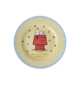 Rice Melamine Side Plate with Cream Snoopy