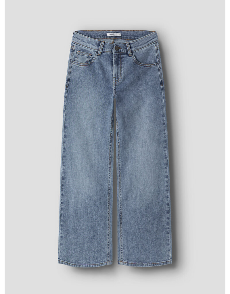 name it Rose Wide Jeans Medium Blue Denim