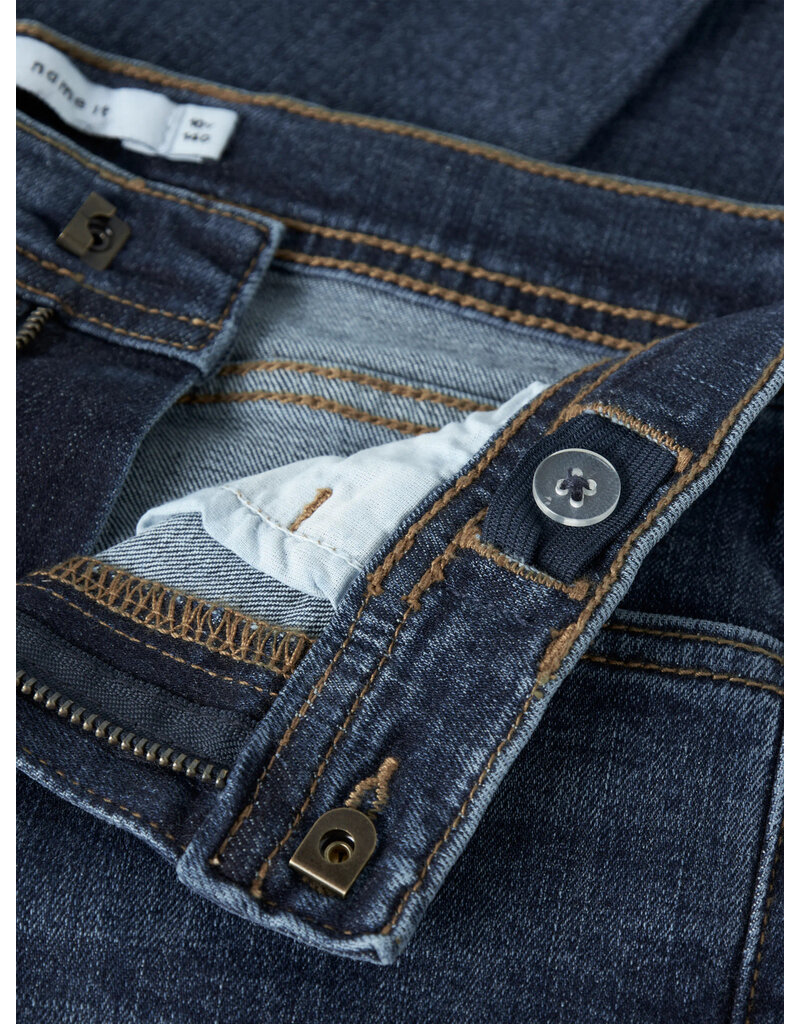 name it Silas Slim Jeans Dark Blue Denim