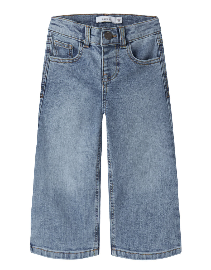 name it Rose Wide Jeans Mini Medium Blue Denim