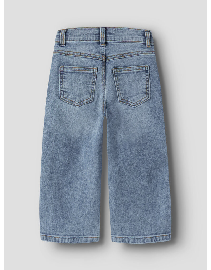 name it Rose Wide Jeans Mini Medium Blue Denim