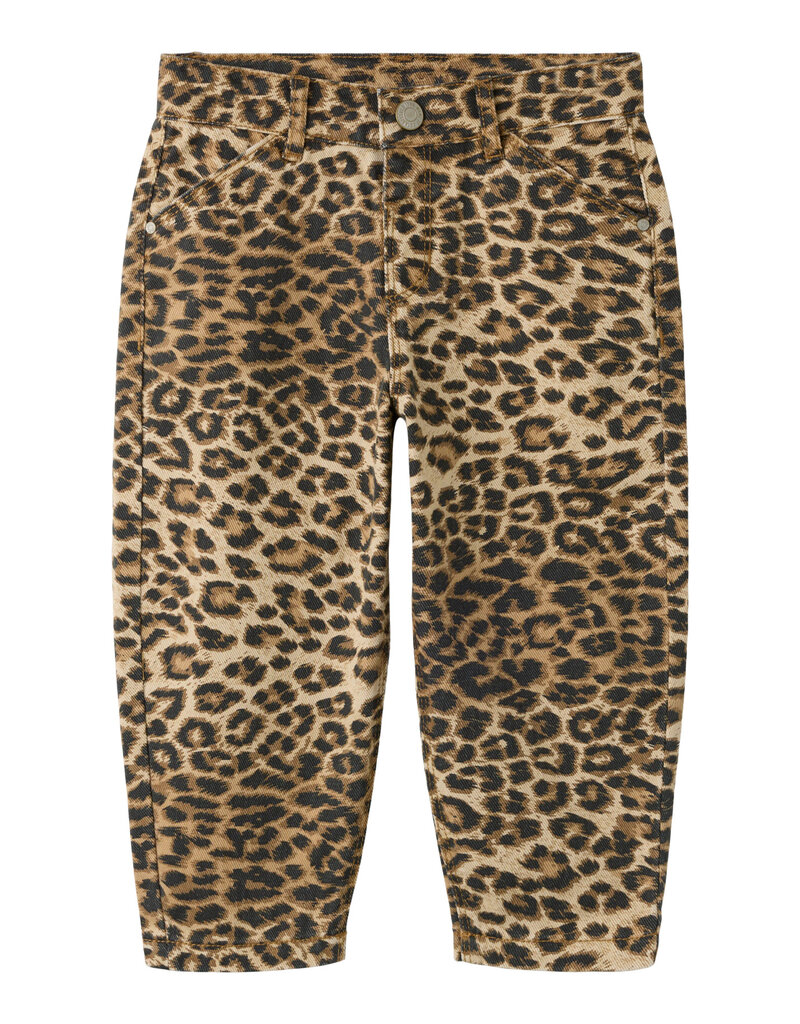 name it Bella Mom Pants Silver Mink Leopard