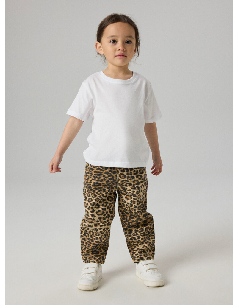 name it Bella Mom Pants Silver Mink Leopard