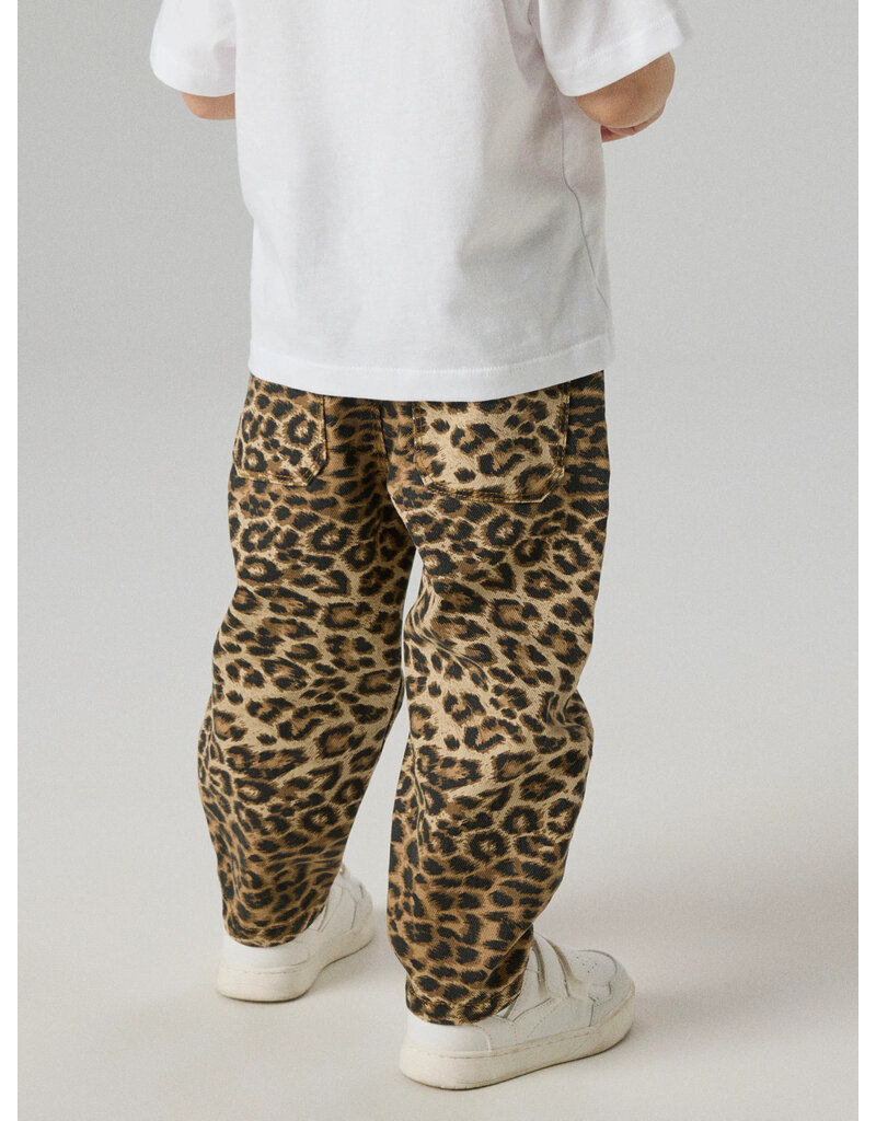 name it Bella Mom Pants Silver Mink Leopard