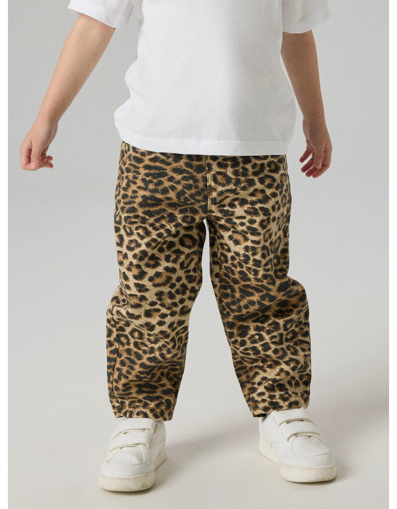 name it Bella Mom Pants Silver Mink Leopard