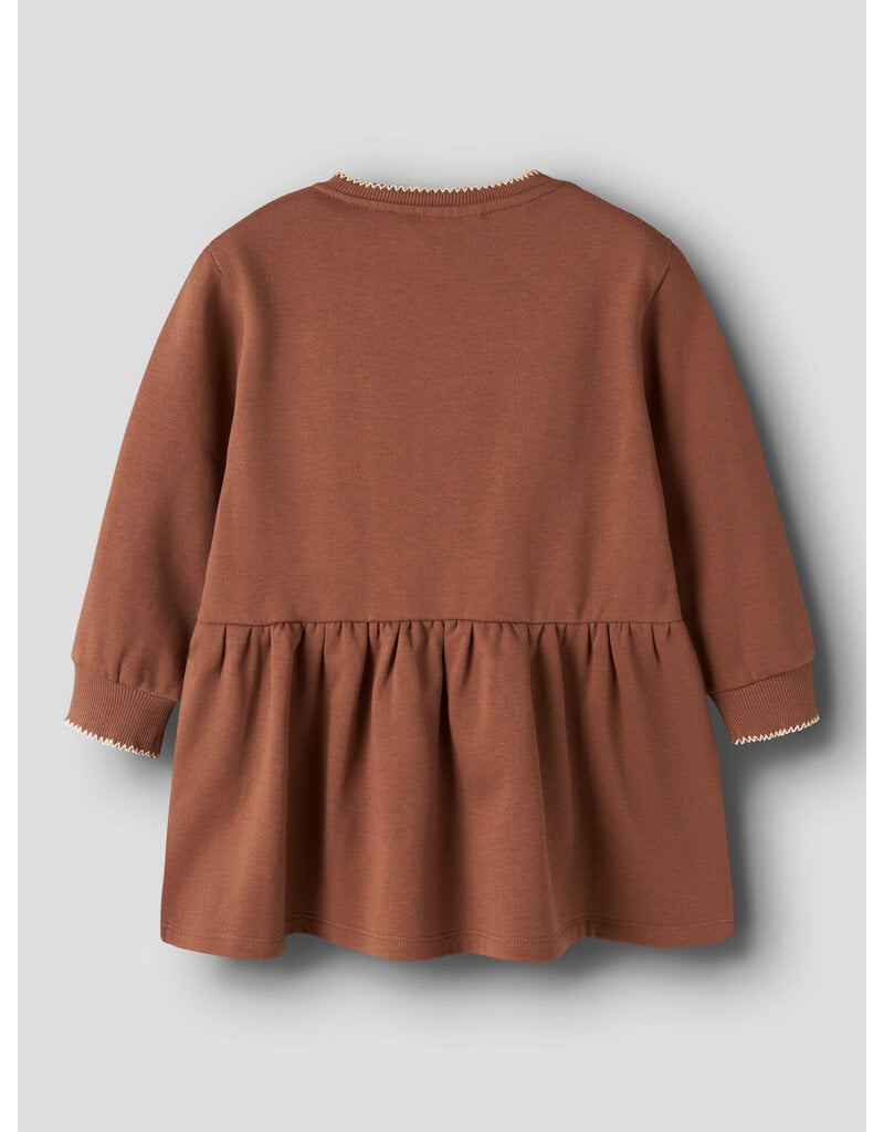 Lil' Atelier Kilano Ruj Loose Sweat Dress Maple Syrup