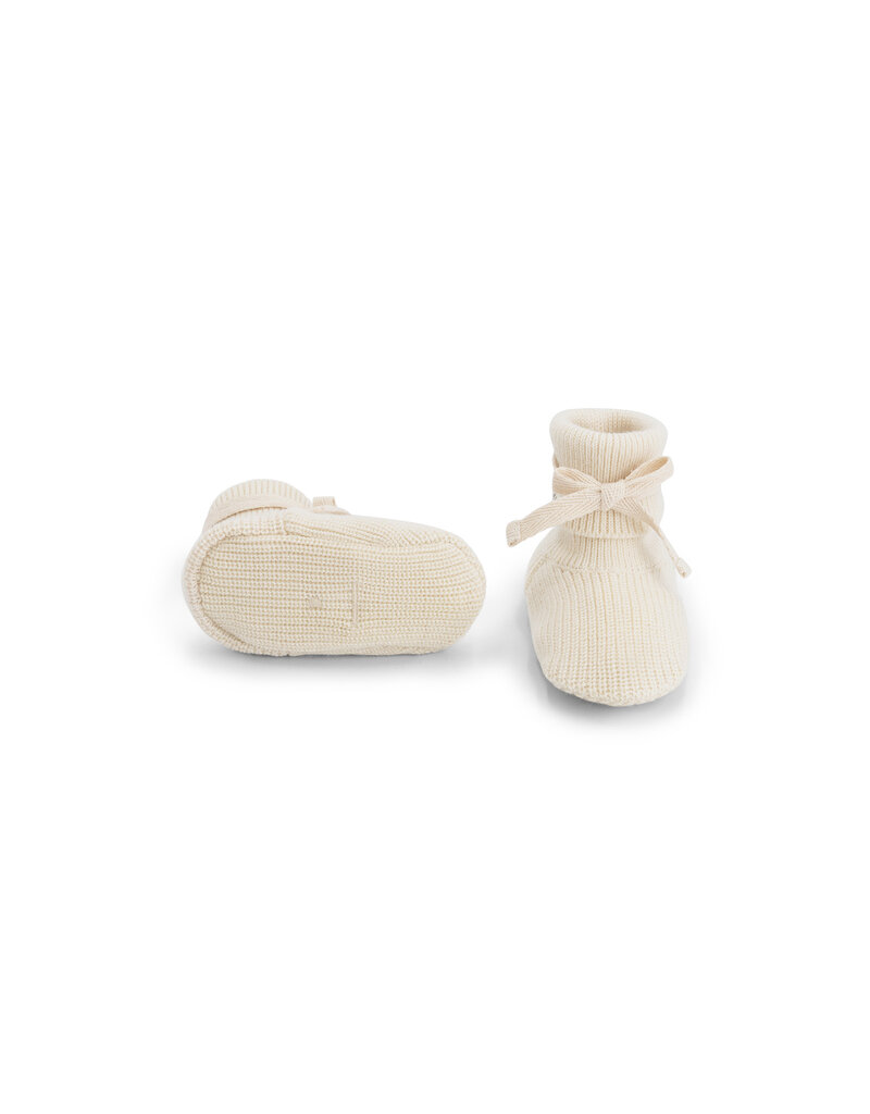 Gray Label Baby Knitted BootiesCream
