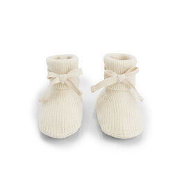 Gray Label Baby Knitted Booties Cream