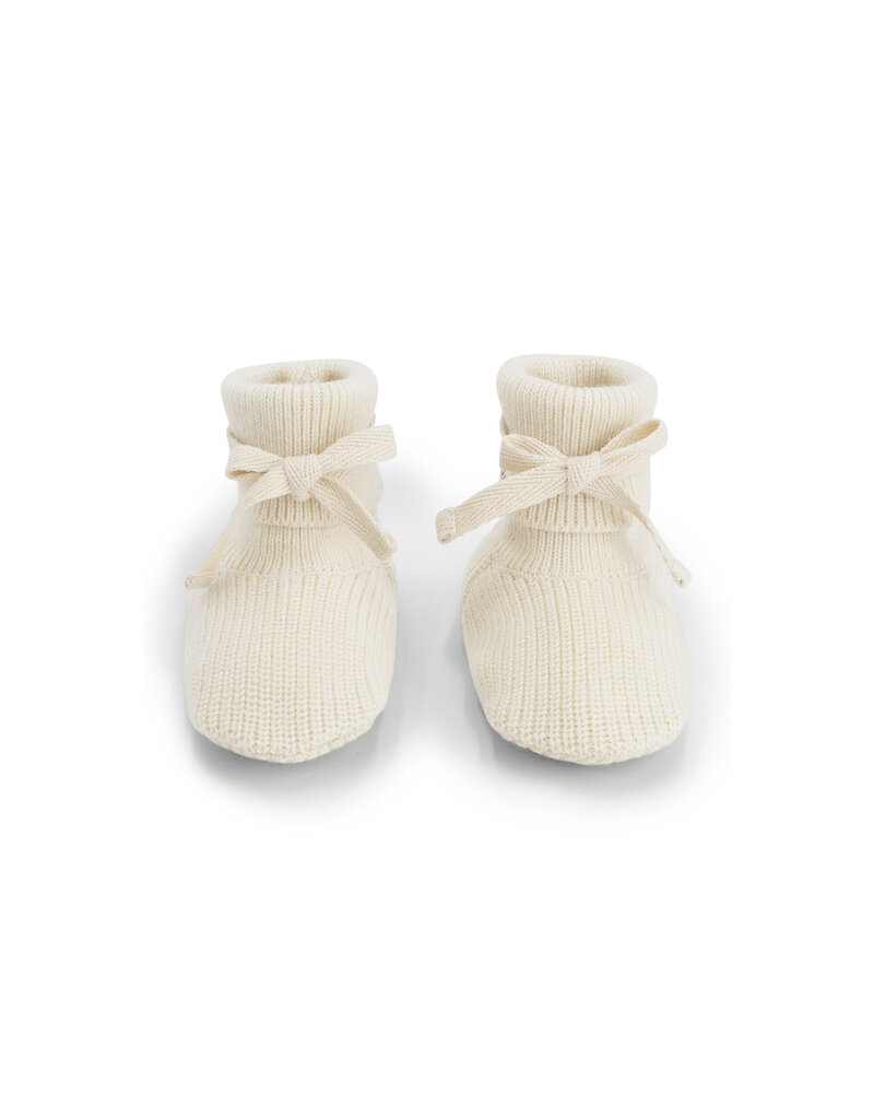 Gray Label Baby Knitted Booties Cream
