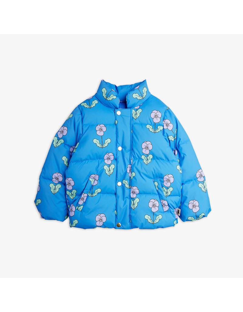 Mini Rodini Violas aop citypuffer blue