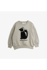 Mini Rodini Skunk chenille sweatshirt grey