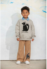 Mini Rodini Skunk chenille sweatshirt grey
