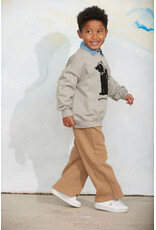 Mini Rodini Skunk chenille sweatshirt grey