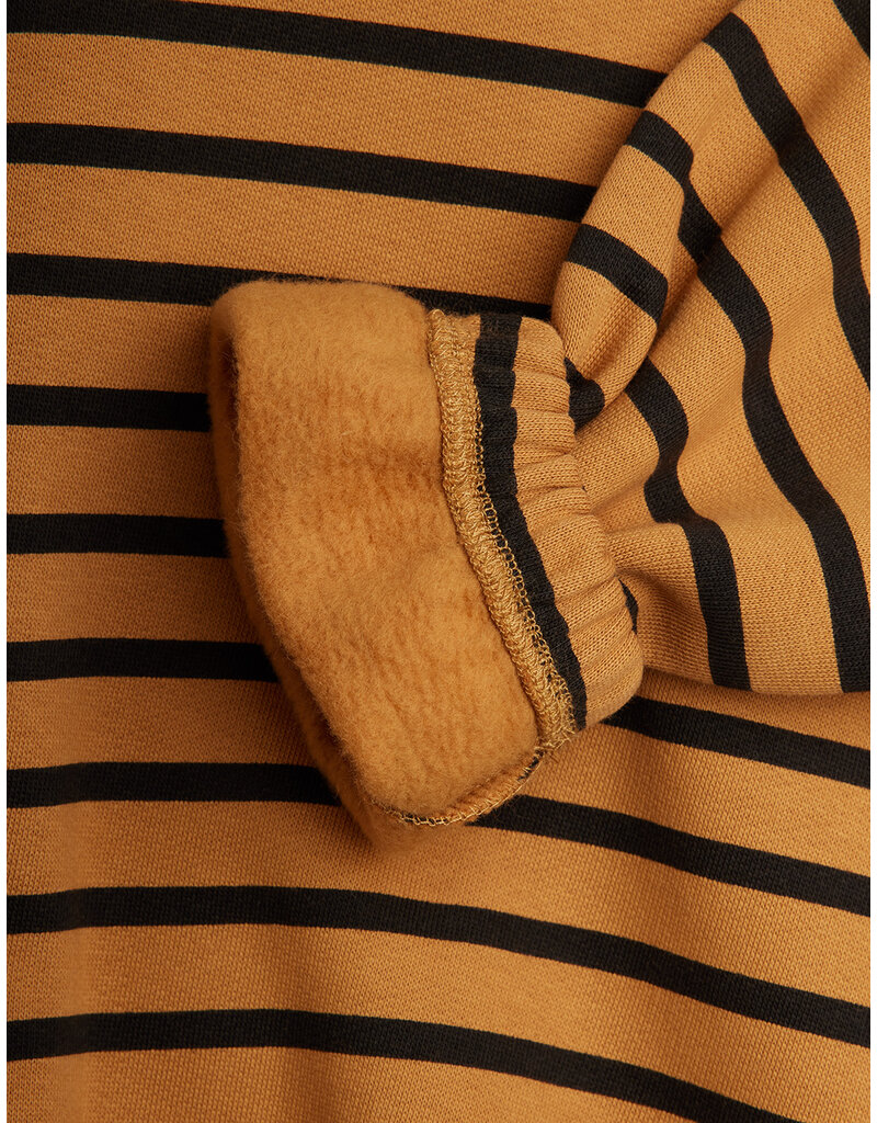 Mini Rodini Striped aop sweatshirt brown