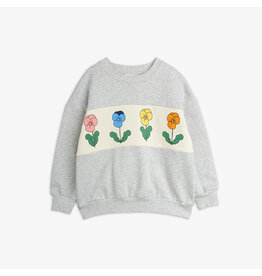 Mini Rodini Violas panel sweatshirt grey melange