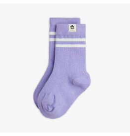 Mini Rodini Wool rib 1-pack socks purple