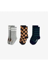 Mini Rodini Chess check 3-pack socks