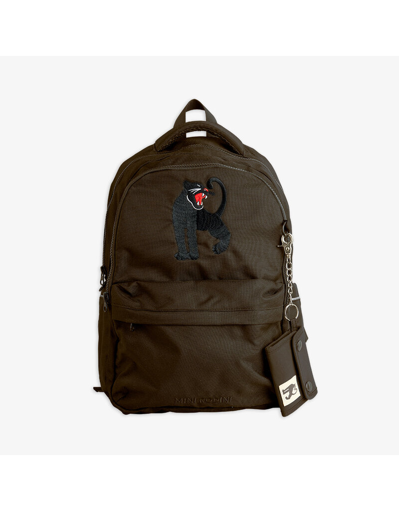 Mini Rodini Panther emb school backpack