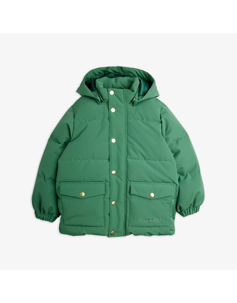 Mini Rodini Solid heavy puffer green