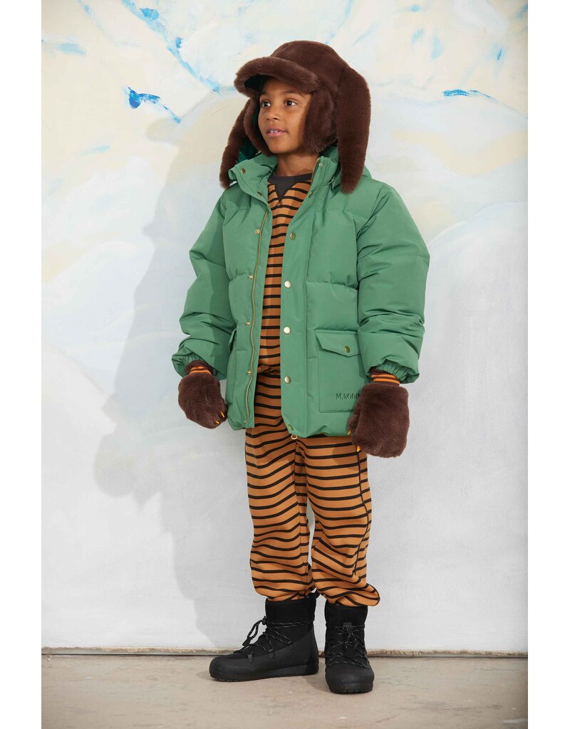 Mini Rodini Solid heavy puffer green