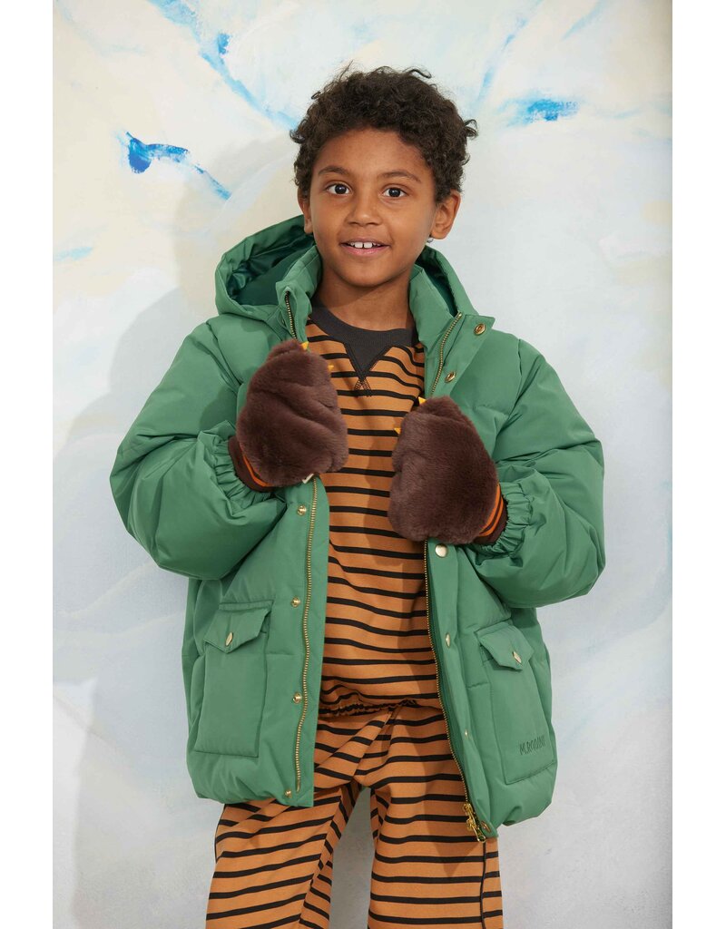 Mini Rodini Solid heavy puffer green