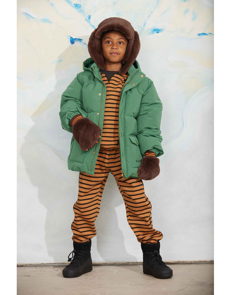 Mini Rodini Solid heavy puffer green