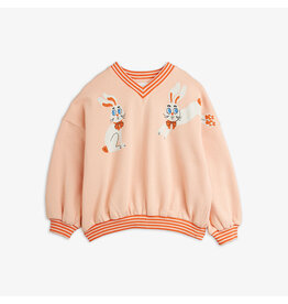 Mini Rodini Rabbits sp sweatshirt pink