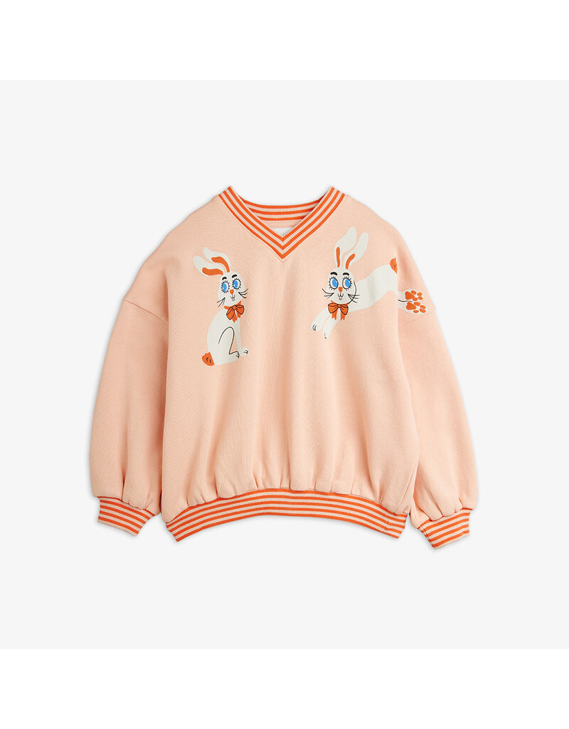 Mini Rodini Rabbits sp sweatshirt pink