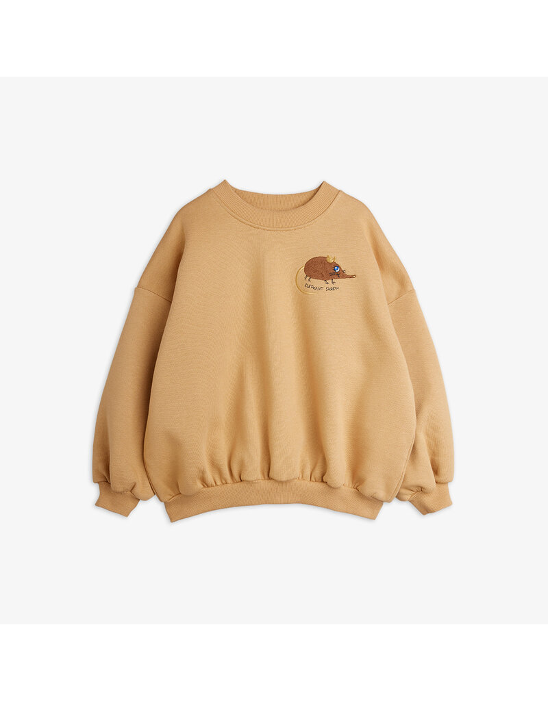 Mini Rodini Elephant shrew emb sweatshirt beige