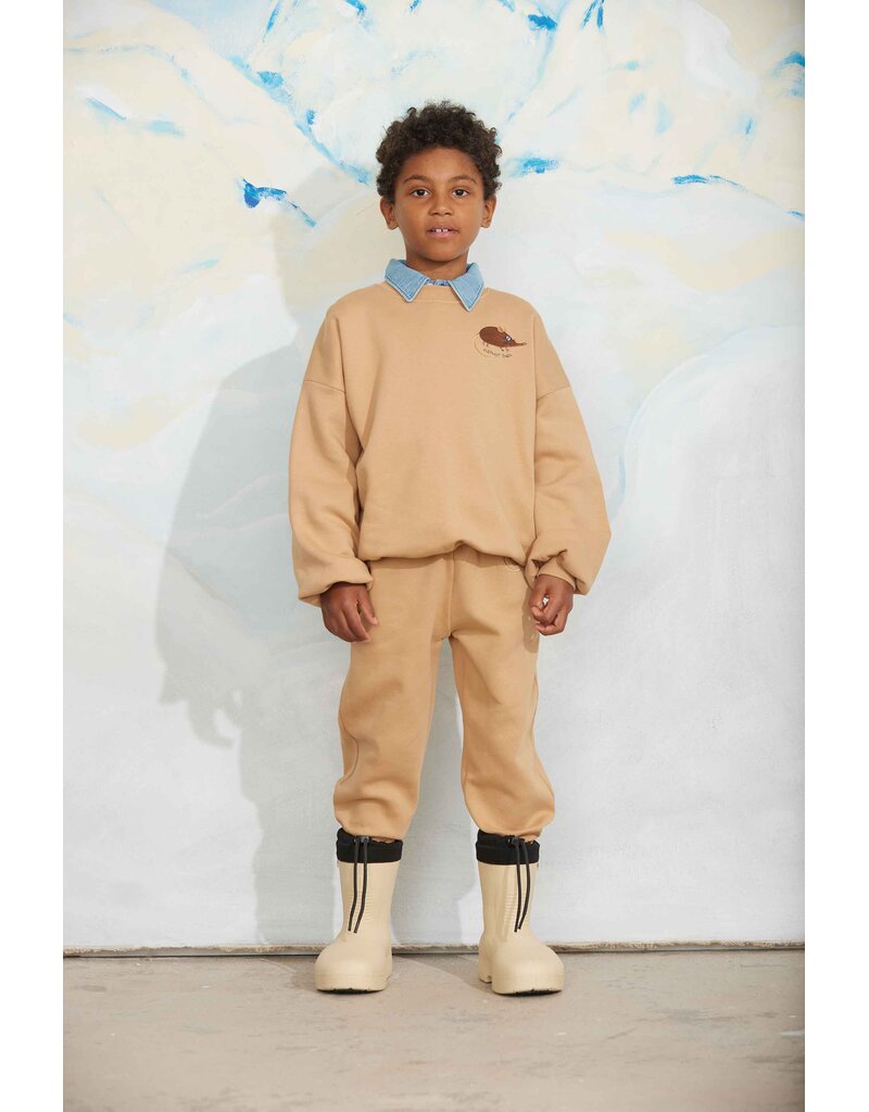 Mini Rodini Elephant shrew emb sweatshirt beige