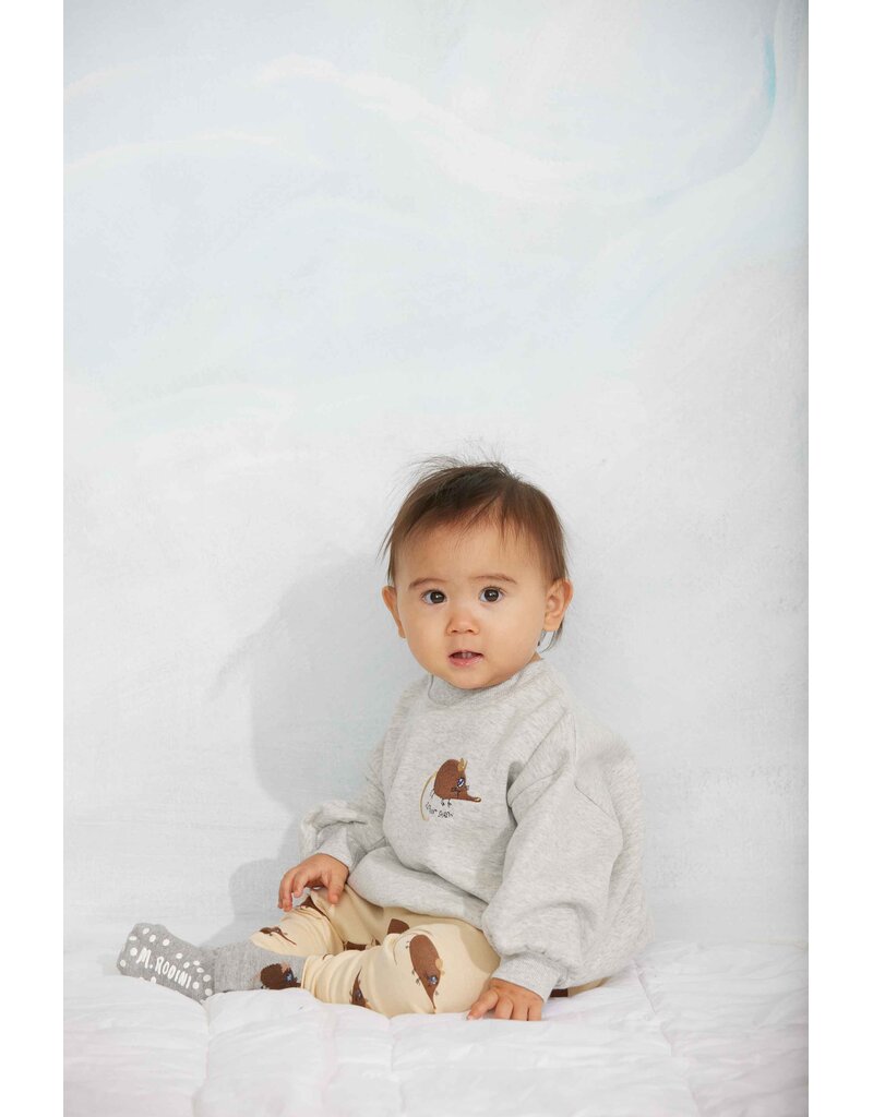 Mini Rodini Elephant shrew emb sweatshirt grey melange
