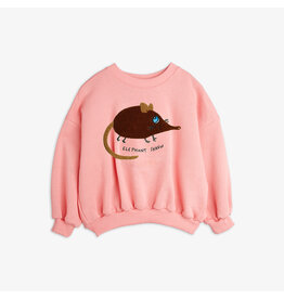 Mini Rodini Elephant shrew chenille sweatshirt pink