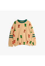Mini Rodini Kittens aop stripes sweatshirt beige