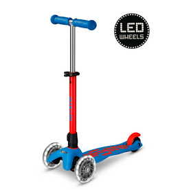 Micro Step Micro Mini  step Deluxe LED Neon Blauw/Rood