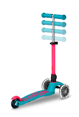 Micro Step Micro Mini step Deluxe LED Neon Aqua/Roze
