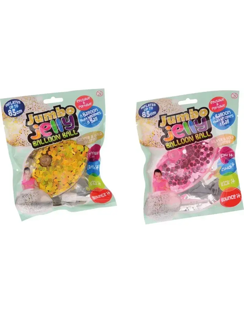 Opblaasbare jelly ballonbal met glitte