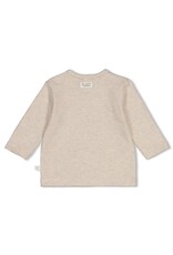 Feetje Longsleeve streep - The Cuddle Company Bruin Melange
