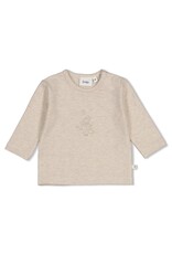 Feetje Longsleeve streep - The Cuddle Company Bruin Melange