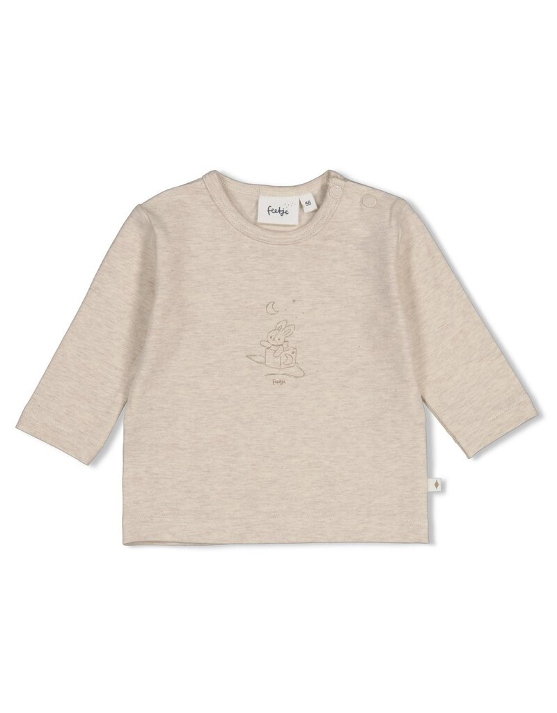 Feetje Longsleeve streep - The Cuddle Company Bruin Melange