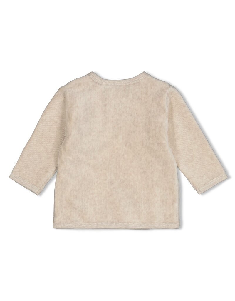 Feetje Overslagshirt velours rib - The Cuddle Company Taupe Melange
