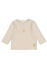 Feetje Longsleeve rib - Over the Moon for You Offwhite Melange