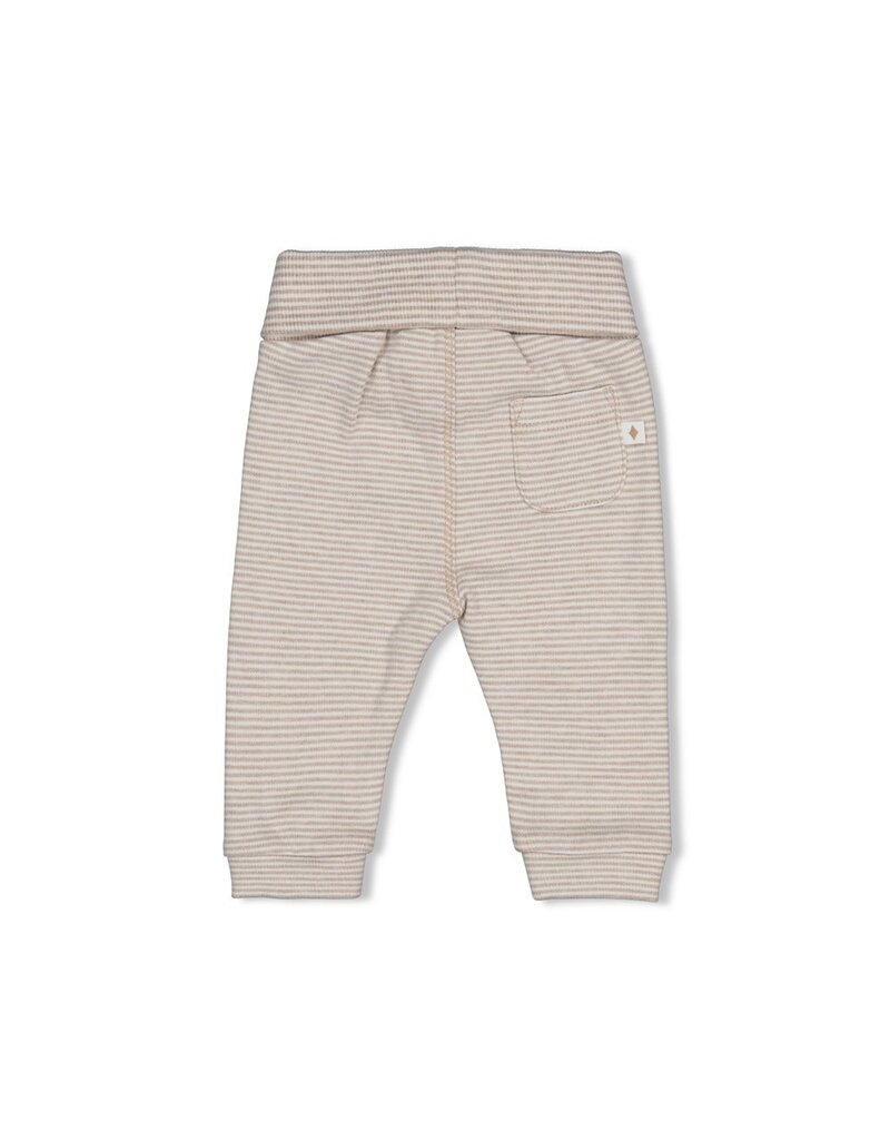 Feetje Broek streep - The Cuddle Company Bruin Melange