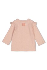 Feetje Longsleeve rib - Fall in Love Roze Melange