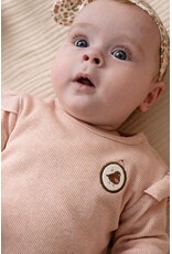 Feetje Longsleeve rib - Fall in Love Roze Melange